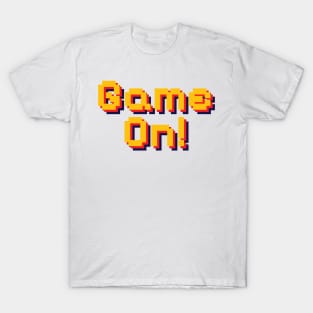 Game On! Pixel Game Typography T-Shirt